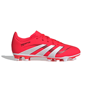 ADIDAS PREDATOR CLUB FG/MG J FG SHOES FOR BOYS, LUCID RED&WHITE