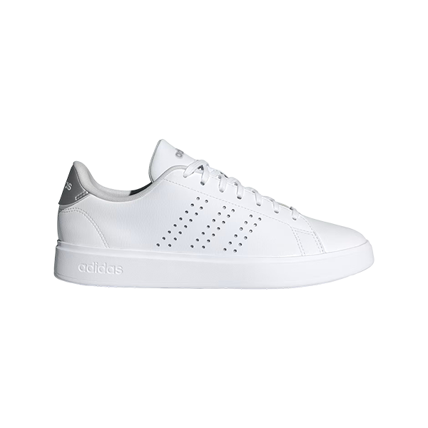 ADIDAS ADVANTAGE 2.0 LIFESTYLE SHOES FOR WOMEN, CLOUD WHITE & GREY TWO & SILVER METALLIC