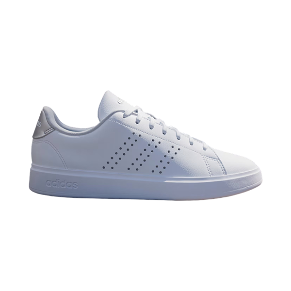 ADIDAS ADVANTAGE 2.0 LIFESTYLE SHOES FOR WOMEN, CLOUD WHITE & GREY TWO & SILVER METALLIC