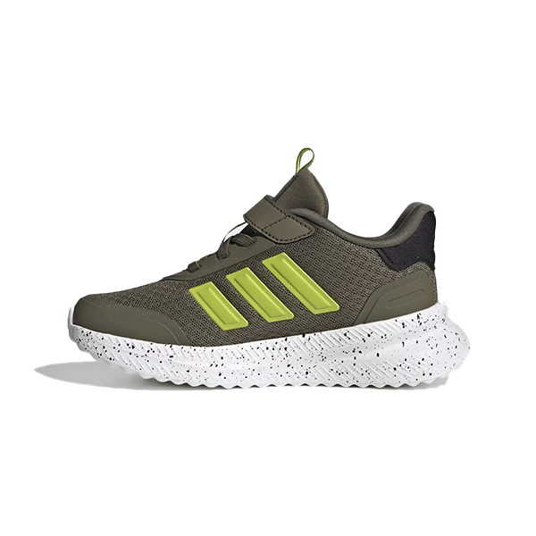 ADIDAS X_PLRPATH EL C LIFESTYLE SHOES FOR BOYS, OLIVE STRATA & SOLAR SLIME & CORE BLACK