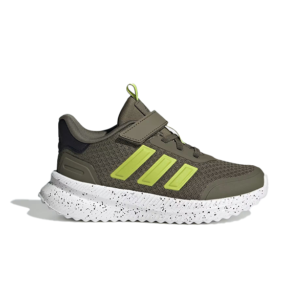 ADIDAS X_PLRPATH EL C LIFESTYLE SHOES FOR BOYS, OLIVE STRATA & SOLAR SLIME & CORE BLACK