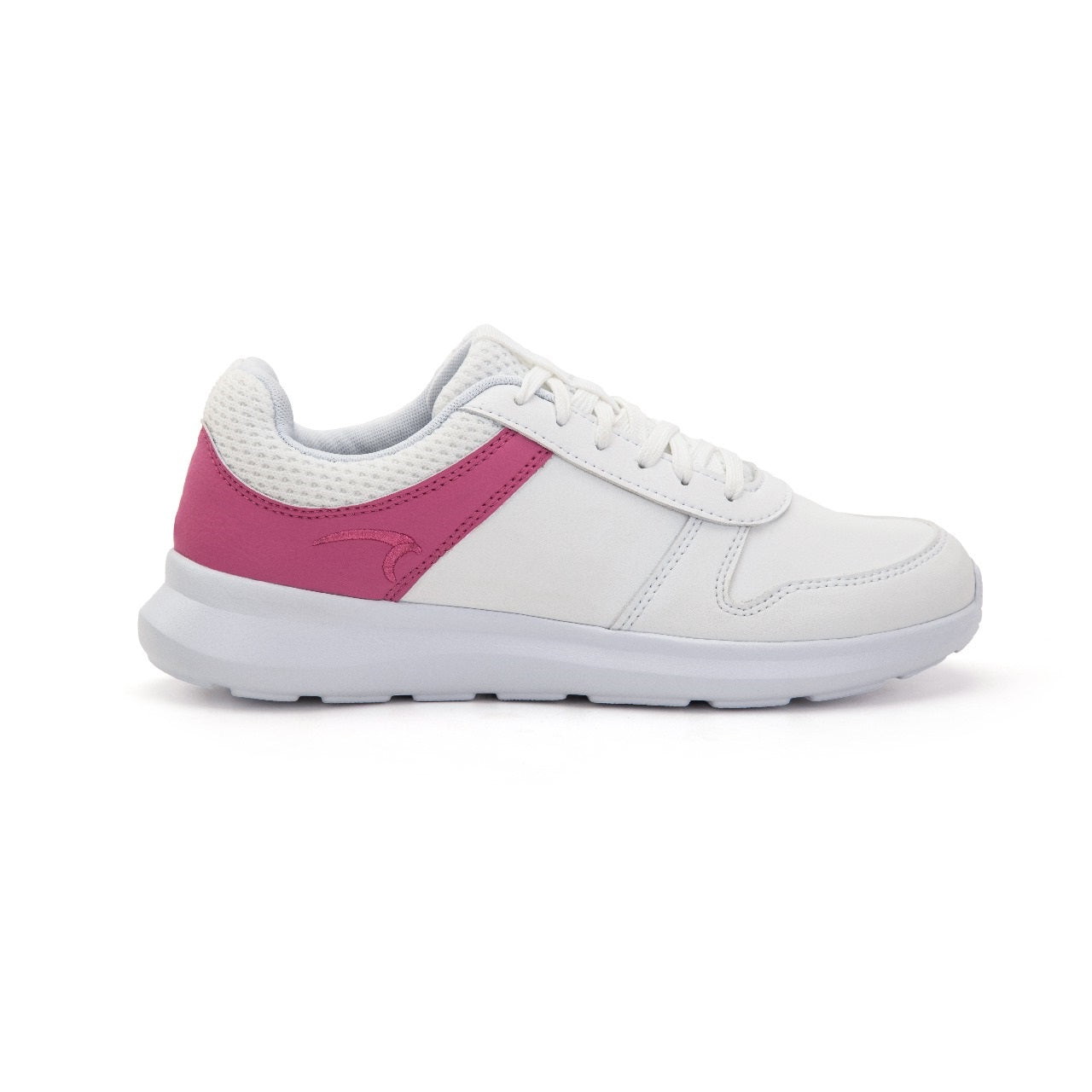 Mintra Alpha Lifestyle Shoes For Women, White & Carmine Rose