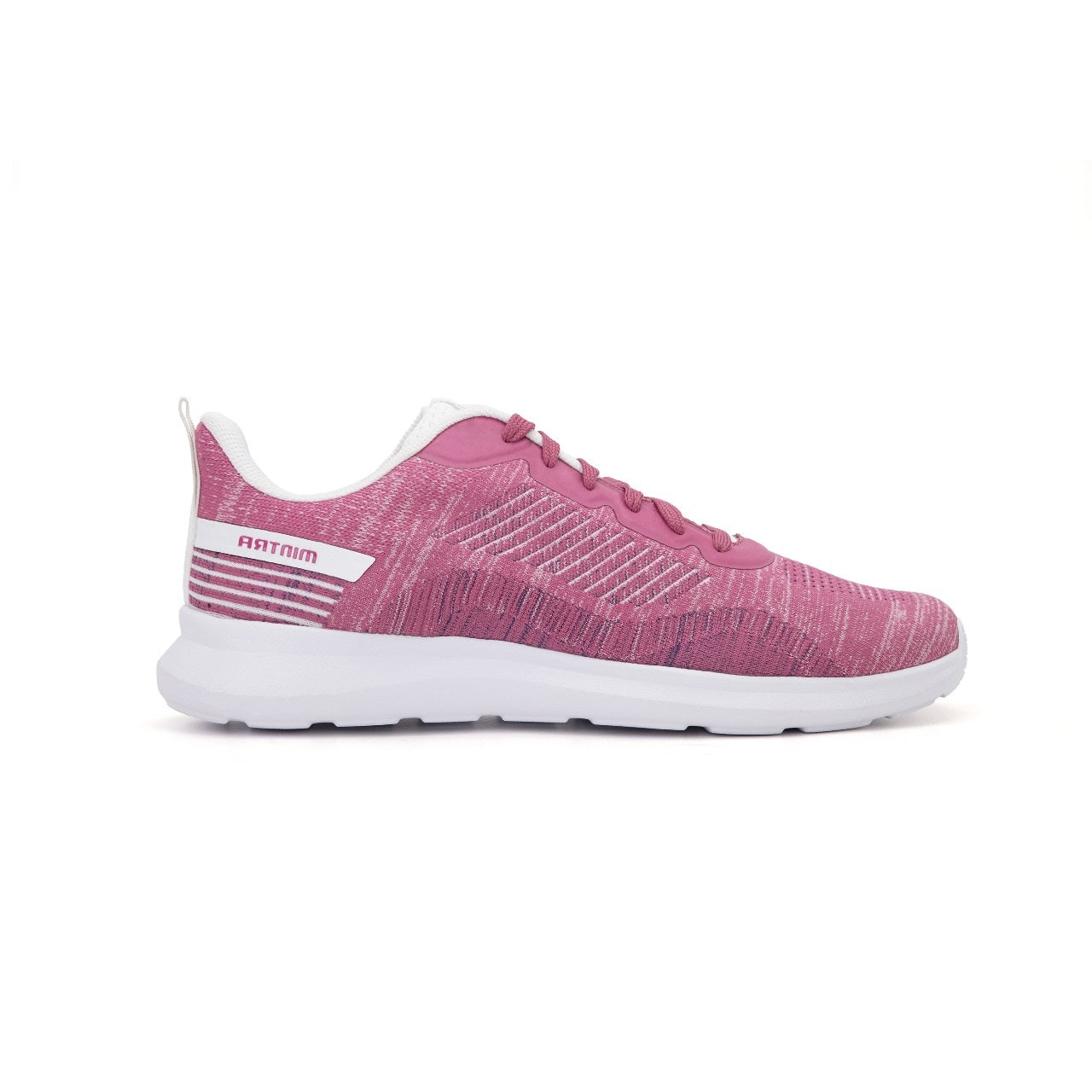 Mintra Flow Light Sports Lifestyle Shoes For Women, Plum Caspia, Rose Dust & Brilliant White