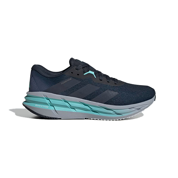 ADIDAS ADISTAR 3 M RUNNING SHOES FOR MEN, AURORA INK & FLASH AQUA