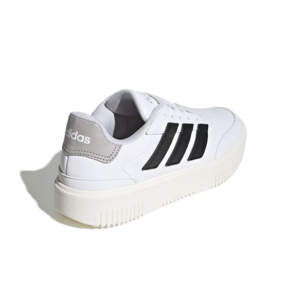 ADIDAS COURTBLOCK BOLD LIFESTYLE SHOES FOR WOMEN, WHITE&BLACK&GREY