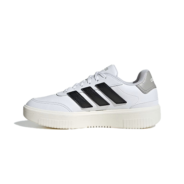 ADIDAS COURTBLOCK BOLD LIFESTYLE SHOES FOR WOMEN, WHITE&BLACK&GREY