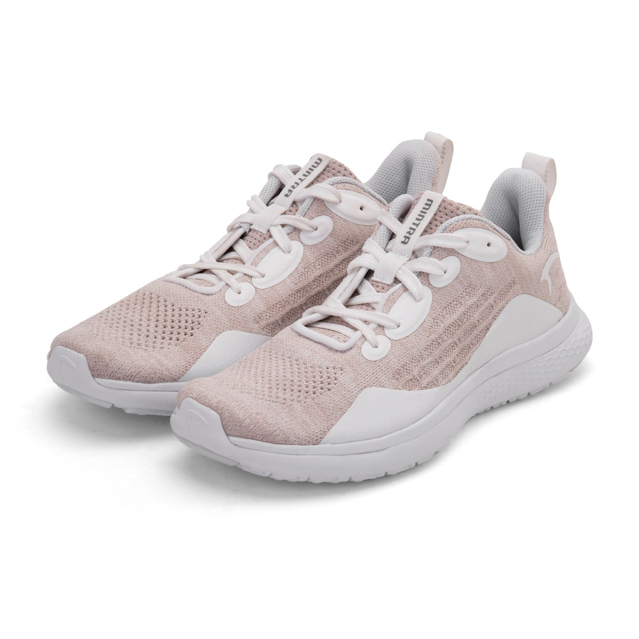 Mintra Stride Running Shoes For Women, Rose & White