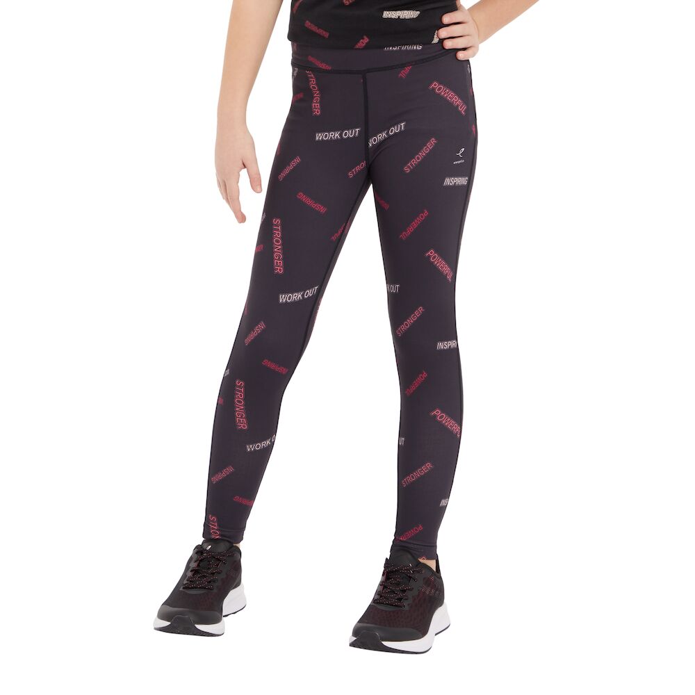 Energetics Pants For Kids, Black & Multicolor