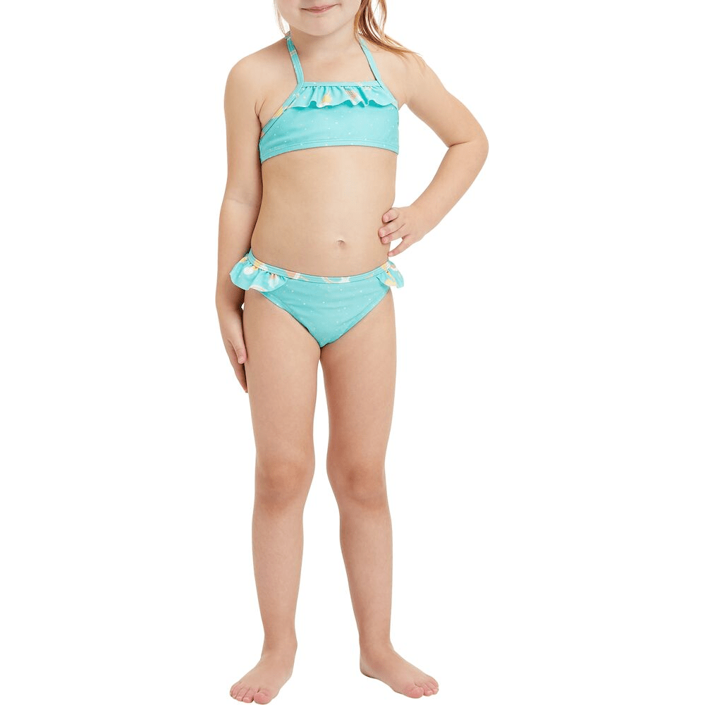 Firefly Swimming Bikini For Kids, Dark Mint