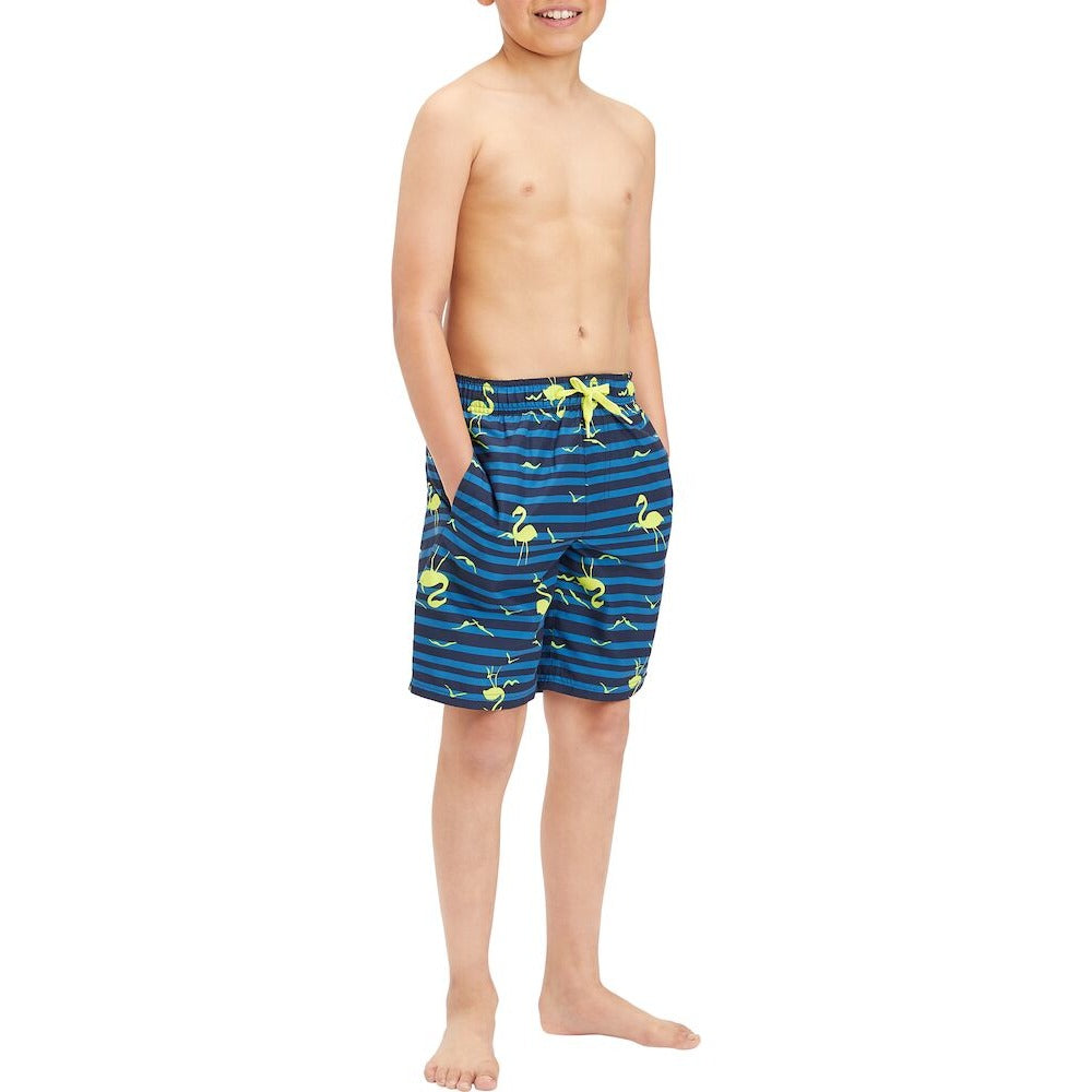 Firefly Noah B Swimming Short For Kids, Lime & Navy