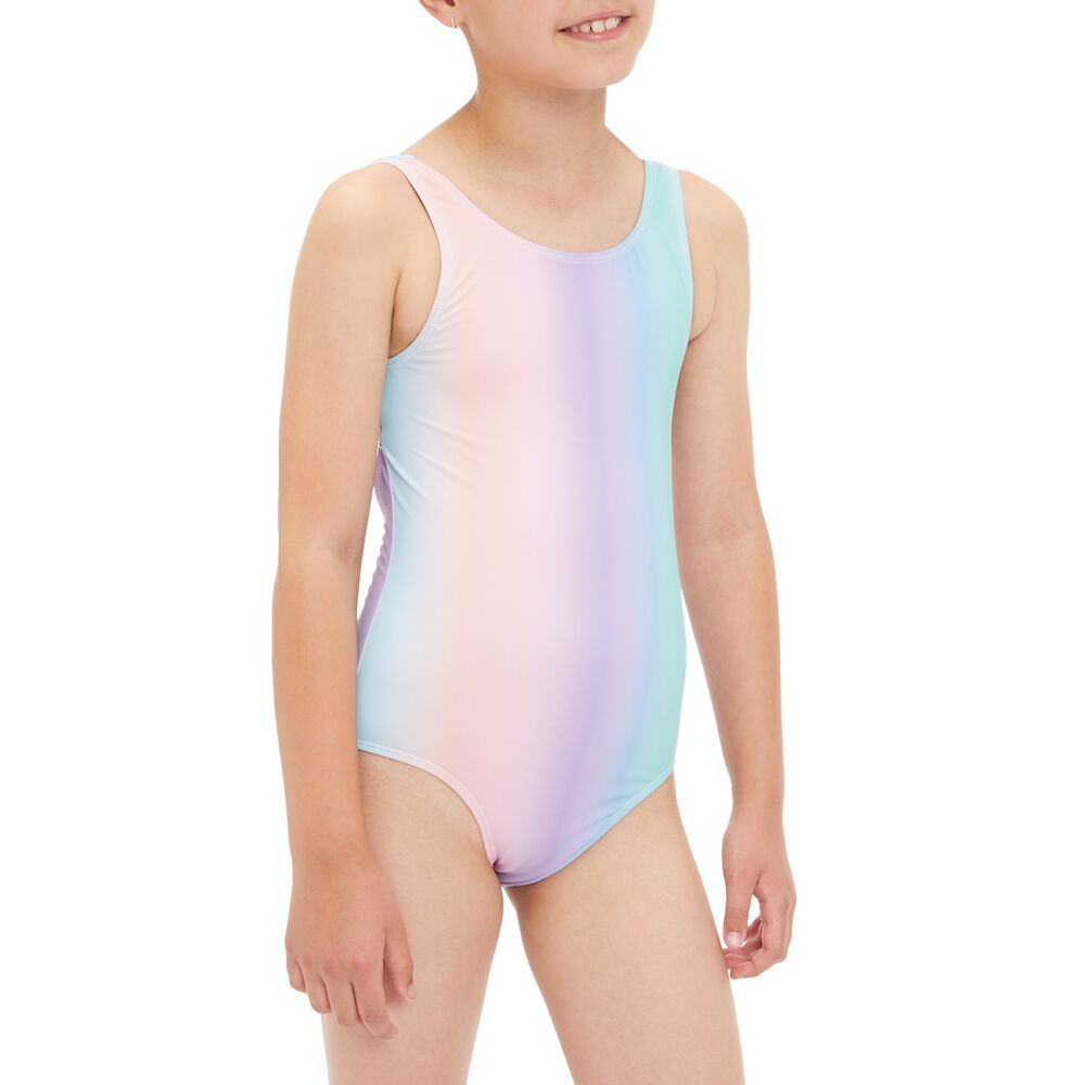 Firefly Swimming One Piece For Kids, Dark Mint