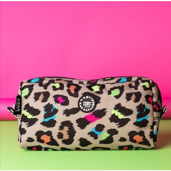 Cubs Brown Leopard Pencil Case