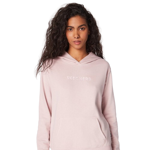 Skechers Signature Hooded Sweatshirt For Women, Rose