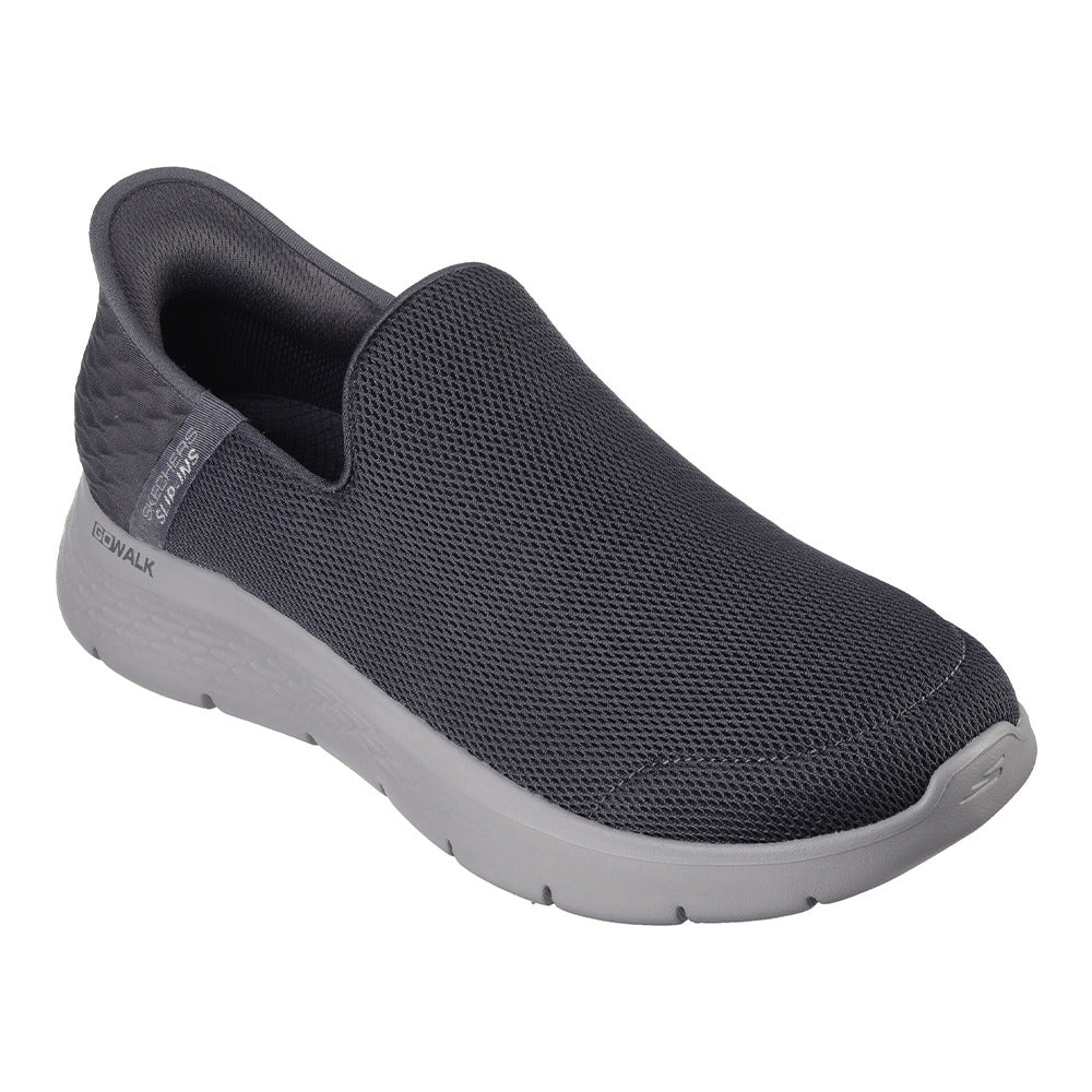 Skechers Slip Ins Go Walk Flex No Hands Shoes For Men Dark Grey