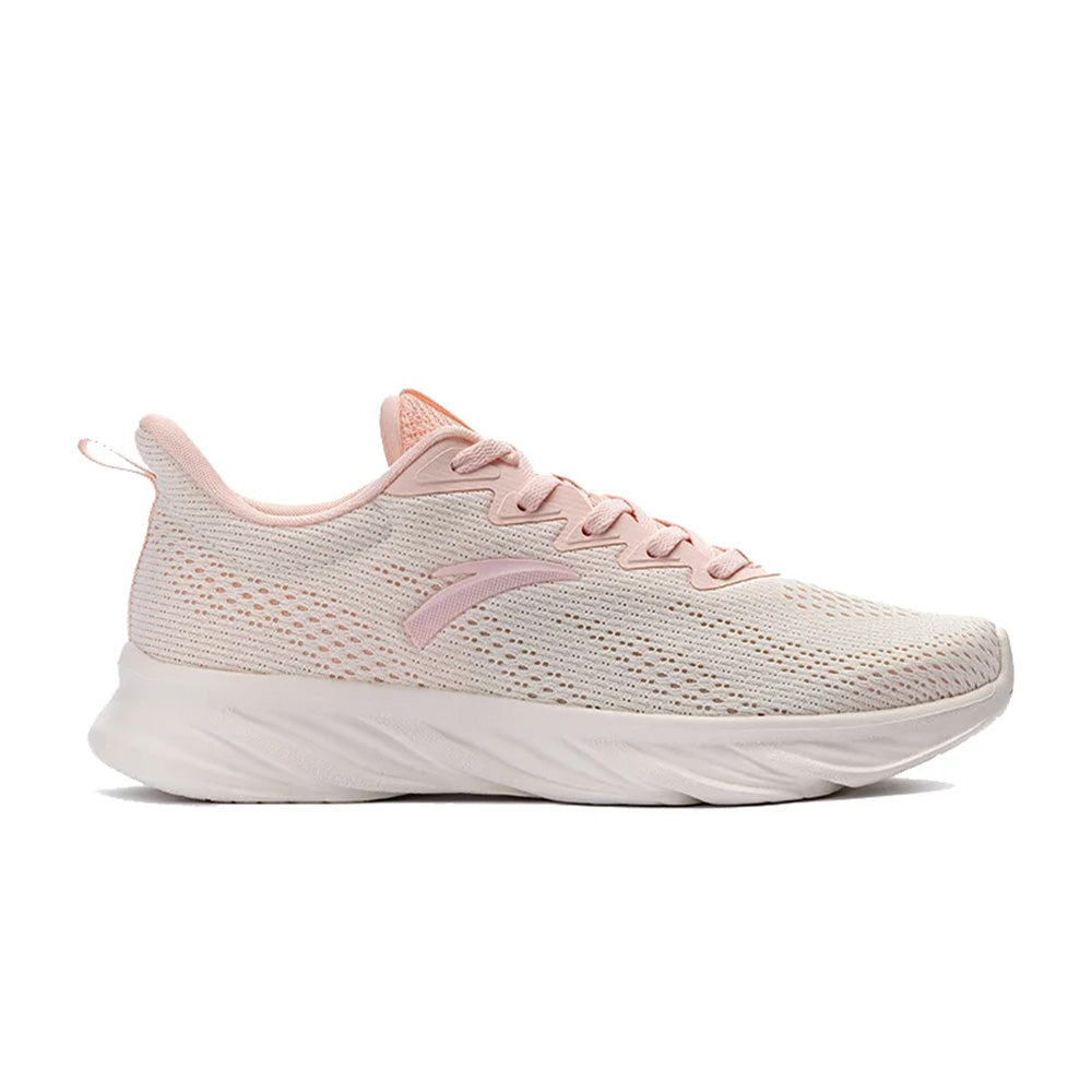 Anta Running Shoes For Women, Beige & Pink