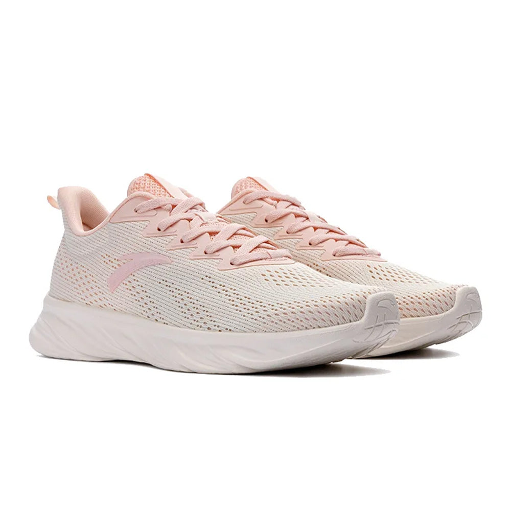 Anta Running Shoes For Women, Beige & Pink