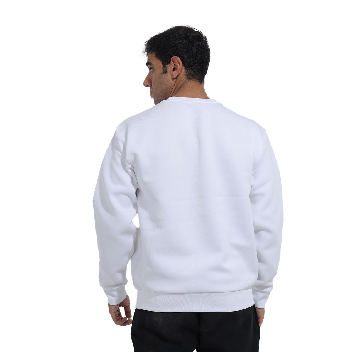 Anta Round Sweatshirt For Men, White