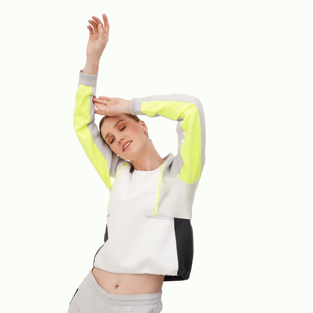 Anta Running Sweatshirt For Women, Snow White